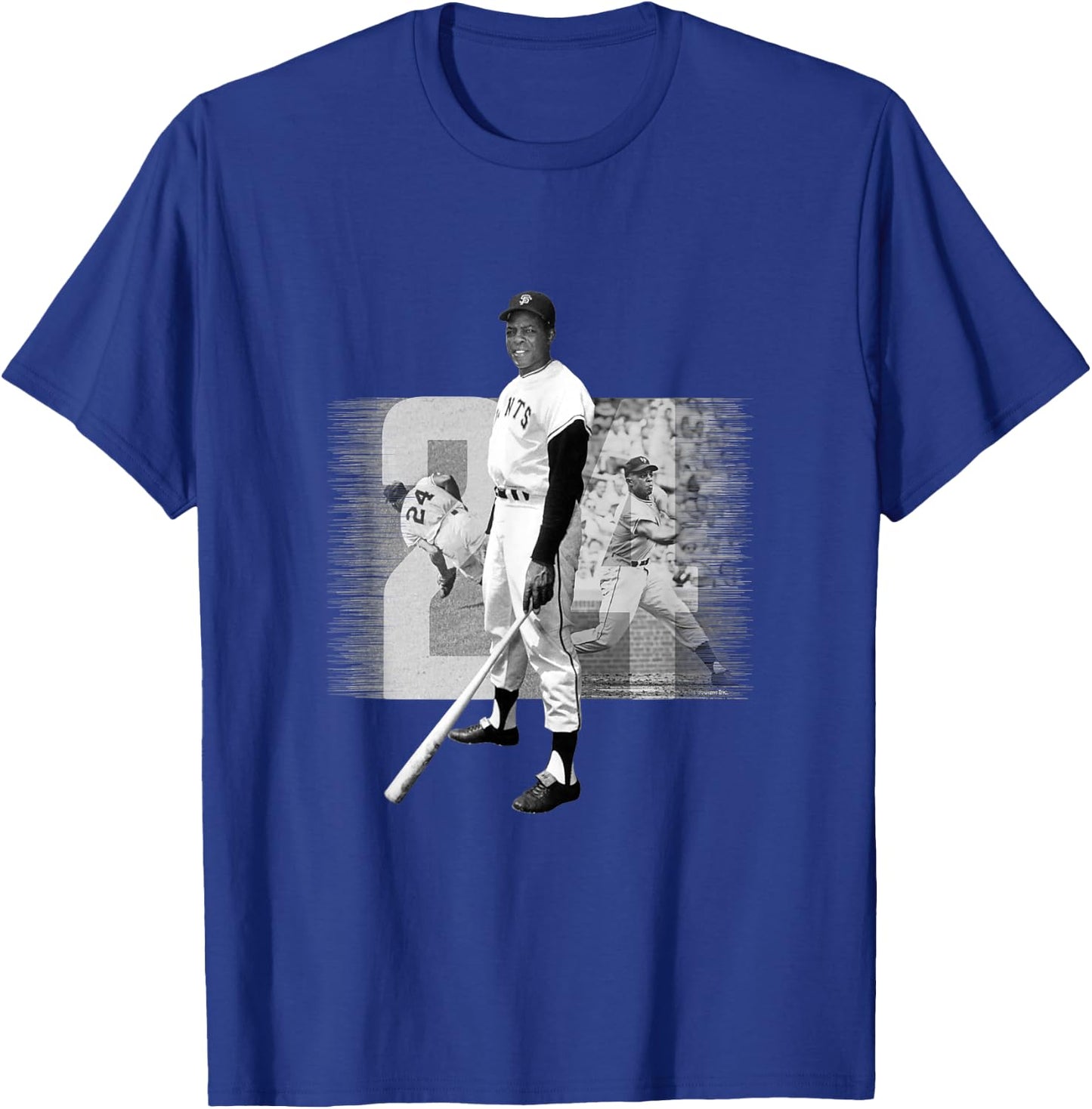 Willie Mays_Baseball_001 T-Shirt - T-Shirt | Royal