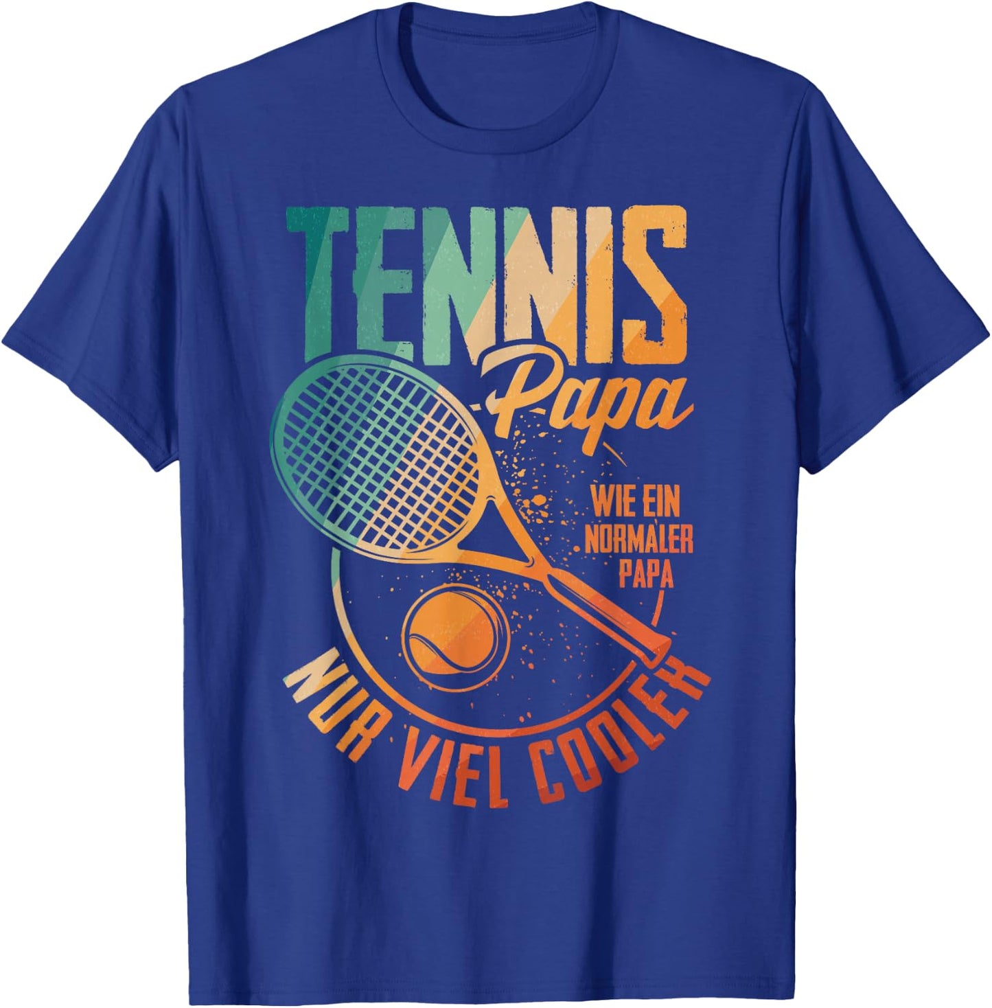 Tennis Papa Nur Cooler Vater Tennisspieler Vatertag T-Shirt - T-Shirt | Royal