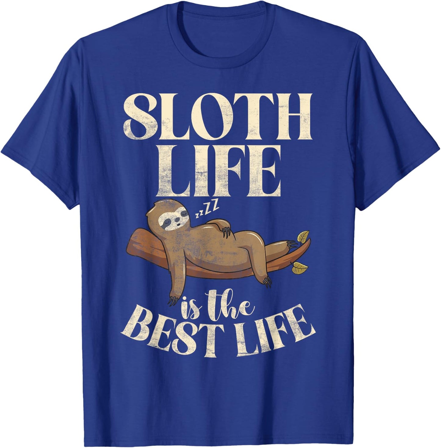 Sloth Life is the best Life Sloth T-Shirt - T-Shirt | Royal