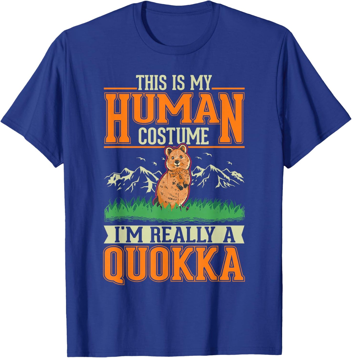 Quokka Human Costume Halloween Quokka T-Shirt - T-Shirt | Royal