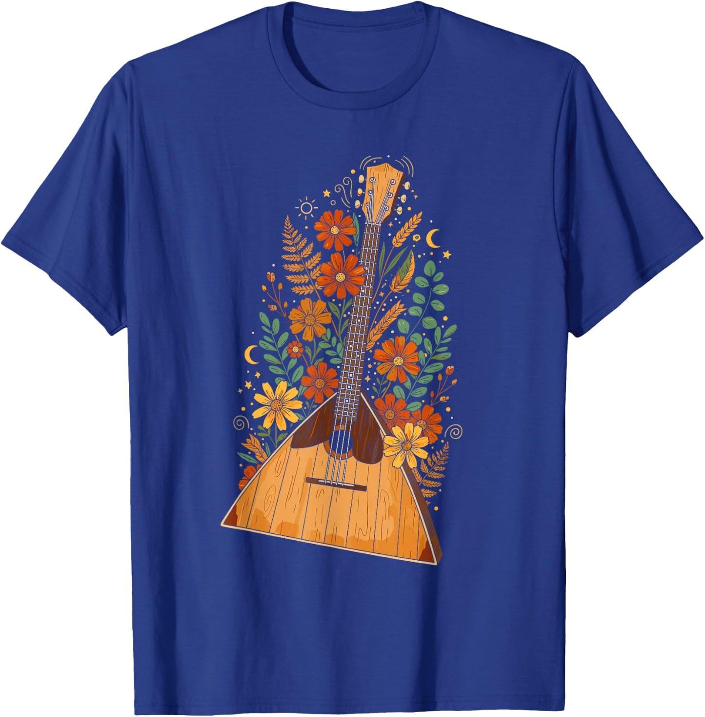 Boho Floral Balalaika Folk T-Shirt - T-Shirt | Royal