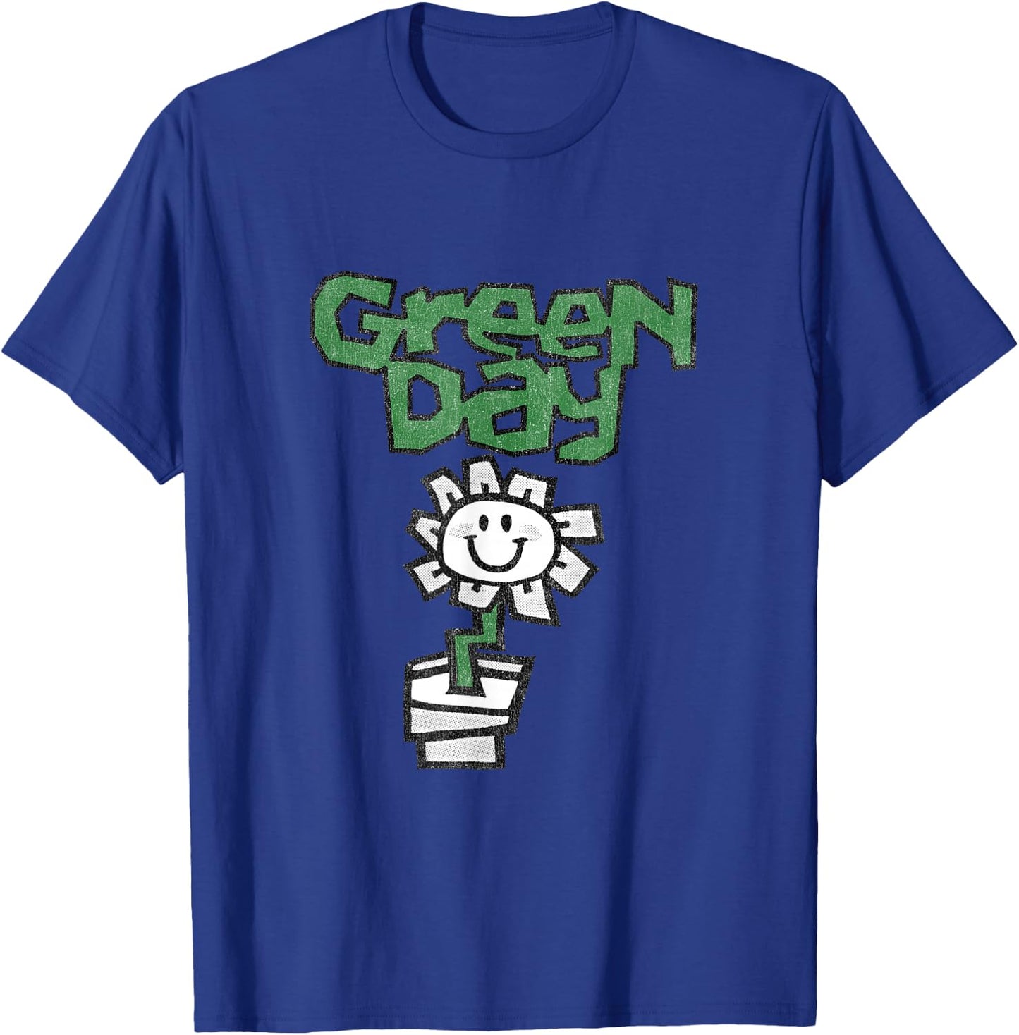 Green Day Flower Pot , black T-Shirt - T-Shirt | Royal