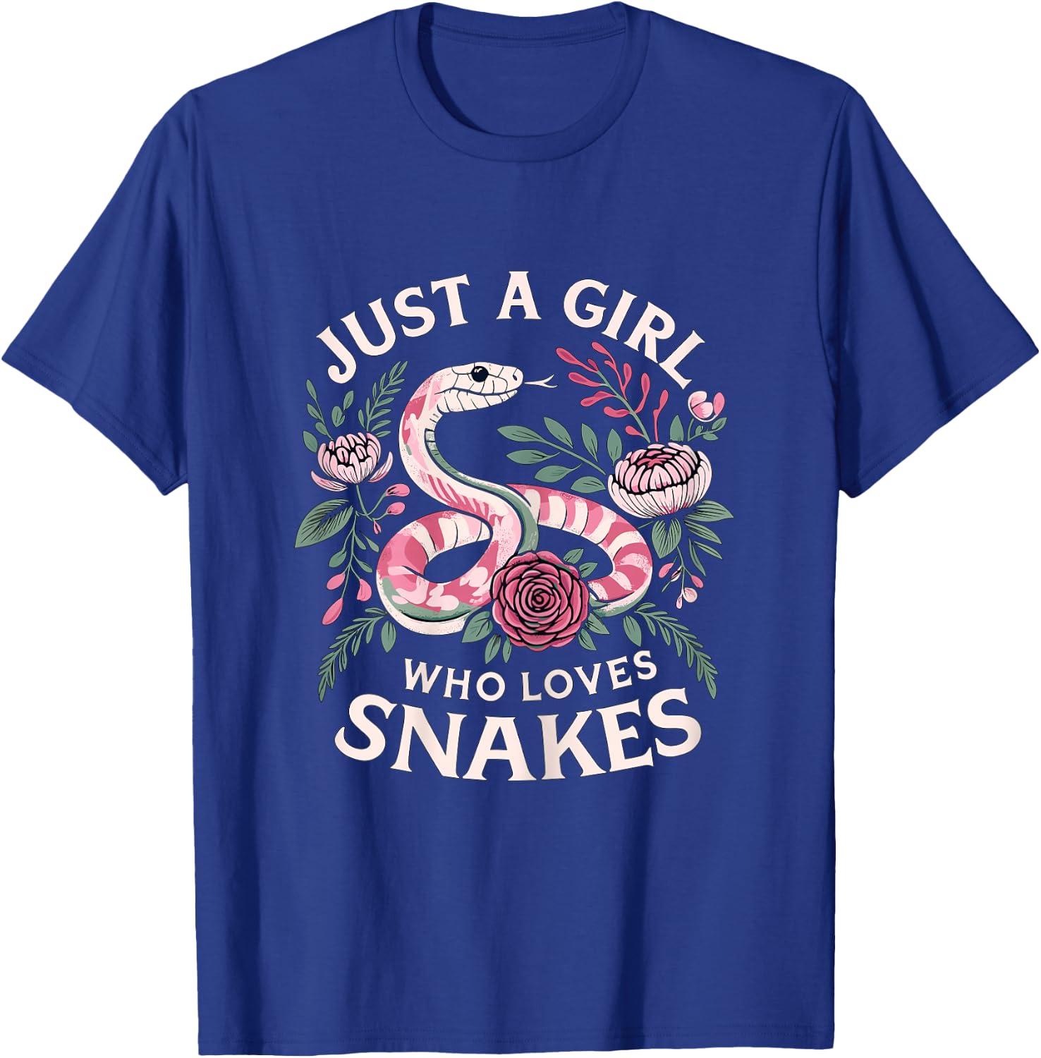 Just a Girl who loves Snakes T-Shirt - T-Shirt | Royal