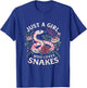 Just a Girl who loves Snakes T-Shirt - T-Shirt | Royal