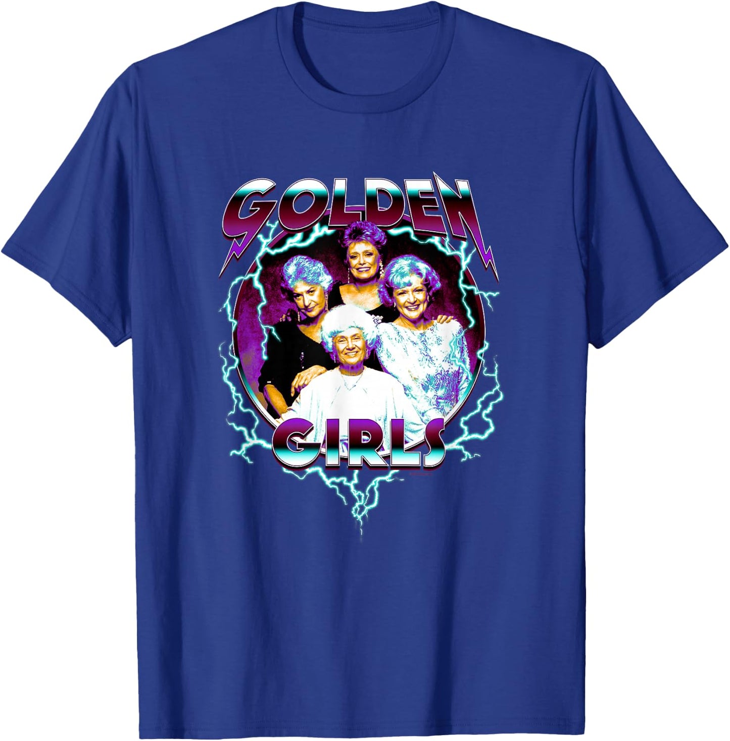 The Golden Girls Iconic 80s Metal Vibes Group Shot Portrait , black T-Shirt - T-Shirt | Royal