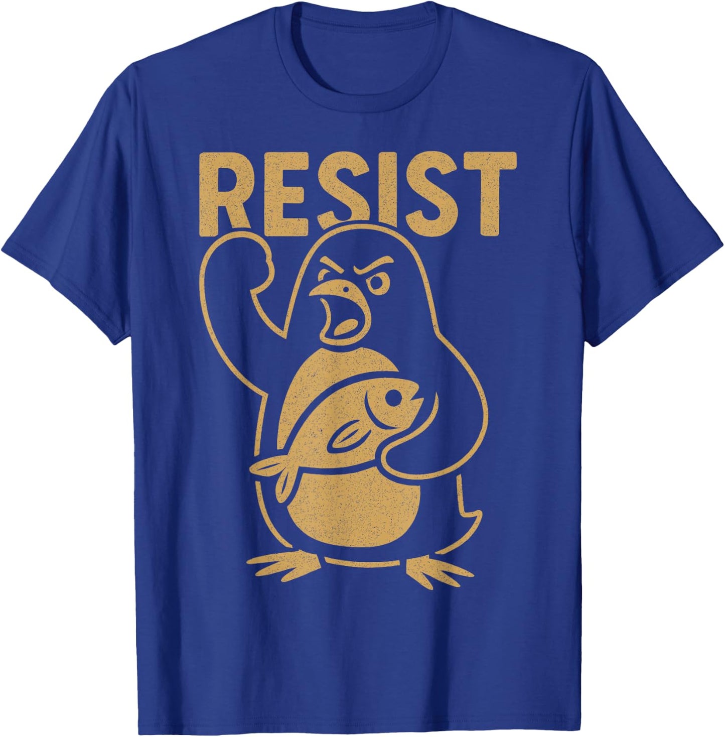 Résistez à la protestation des militants rebelles des pingouins en colère contre les tarifs douaniers T-Shirt - T-Shirt | Royal