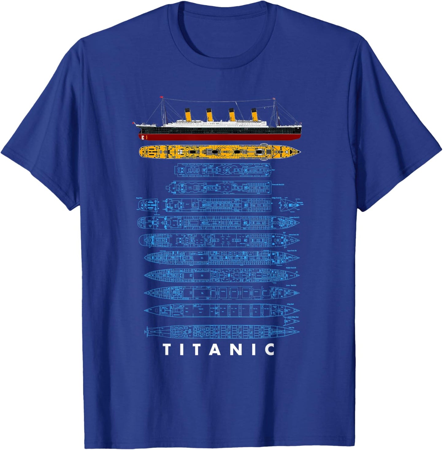 Titanic Schiff 1912 90er Jahre Outfit Herren Damen Kinder T-Shirt - T-Shirt | Royal