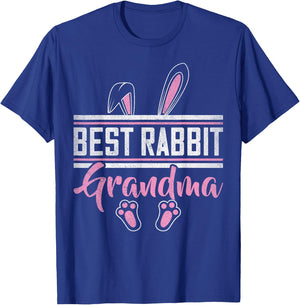 Best Rabbit Grandma Ever Bunny Grandma T-Shirt - T-Shirt | Royal