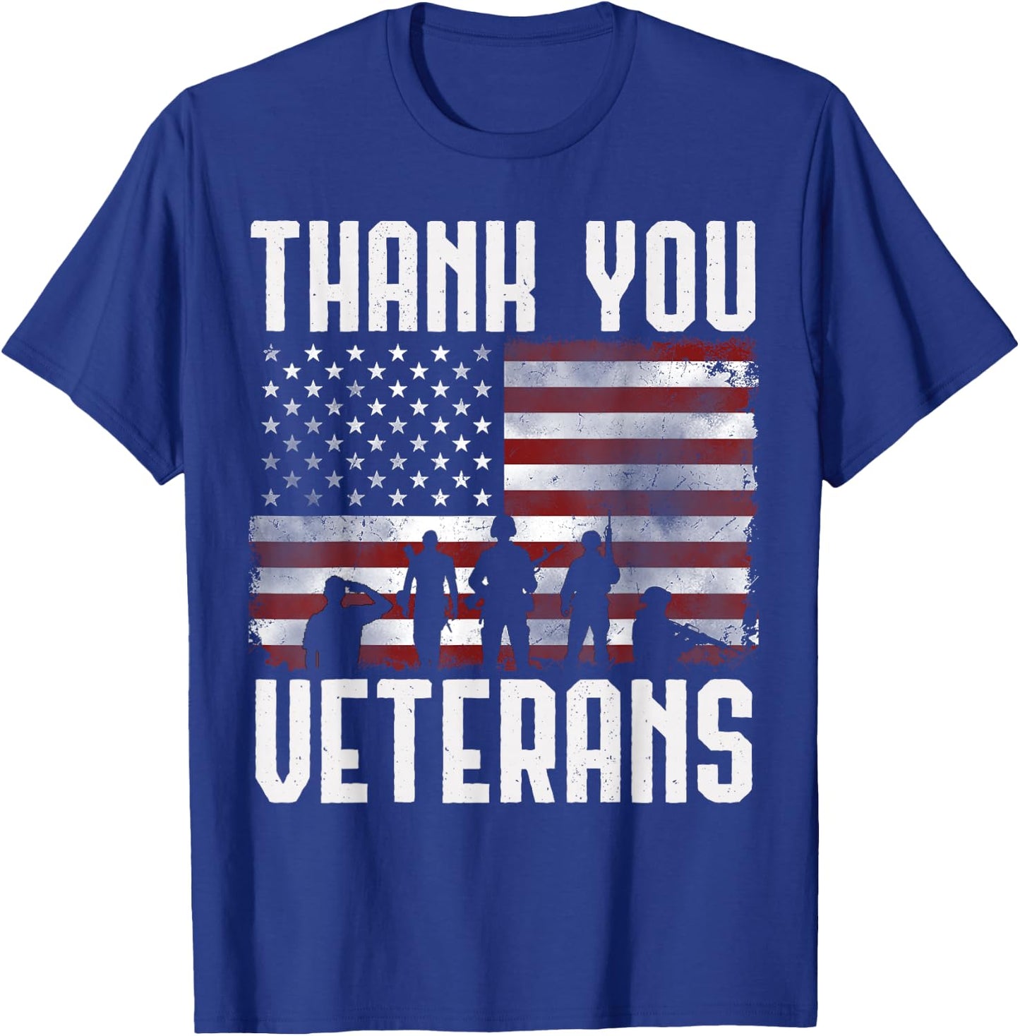 Veterans Day Gifts Thank You Veterans Proud T-Shirt - T-Shirt | Royal
