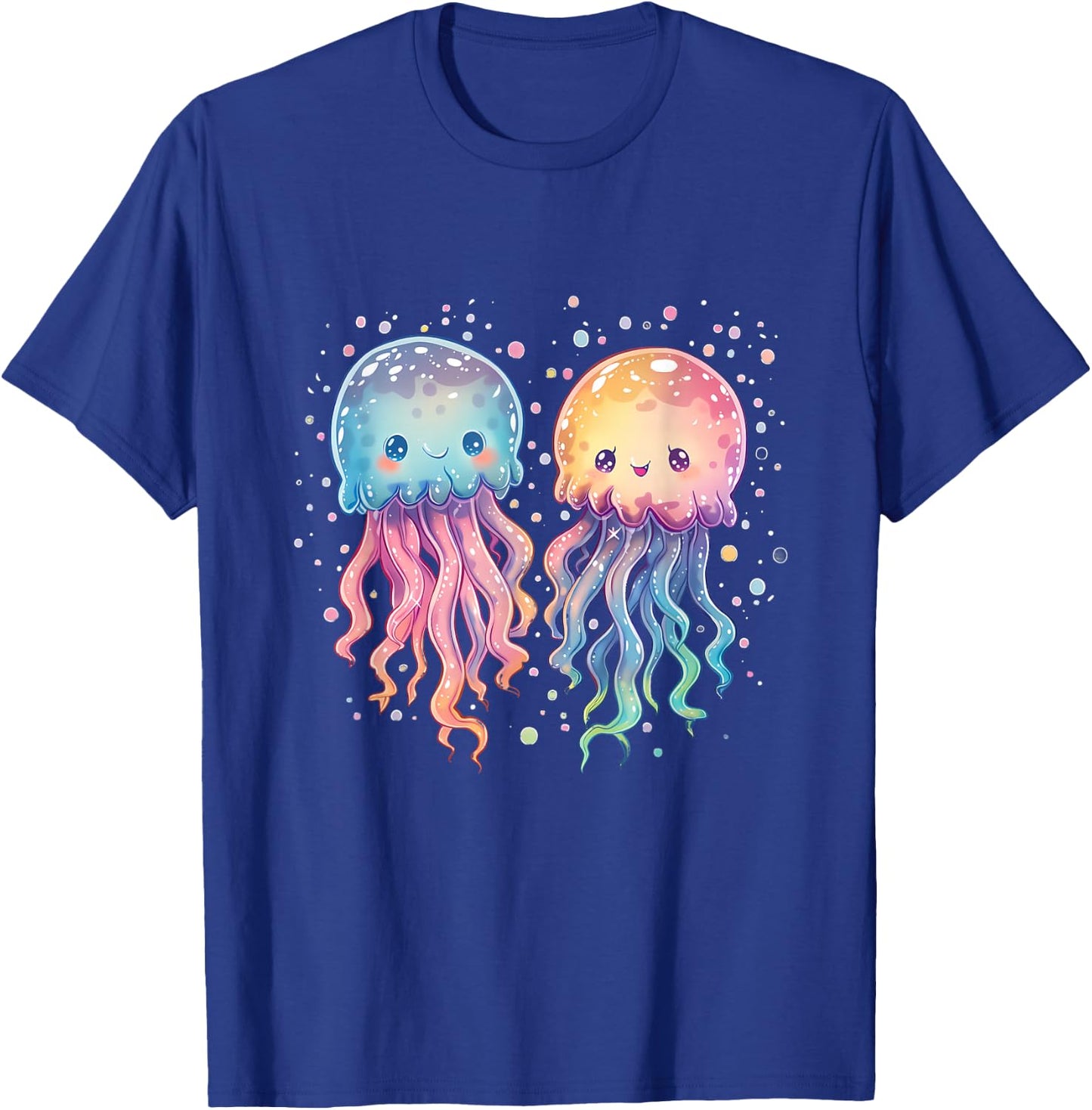 Jellyfish Marine Mammal Artwork Motif Sea Ocean Animal , black T-Shirt - T-Shirt | Royal