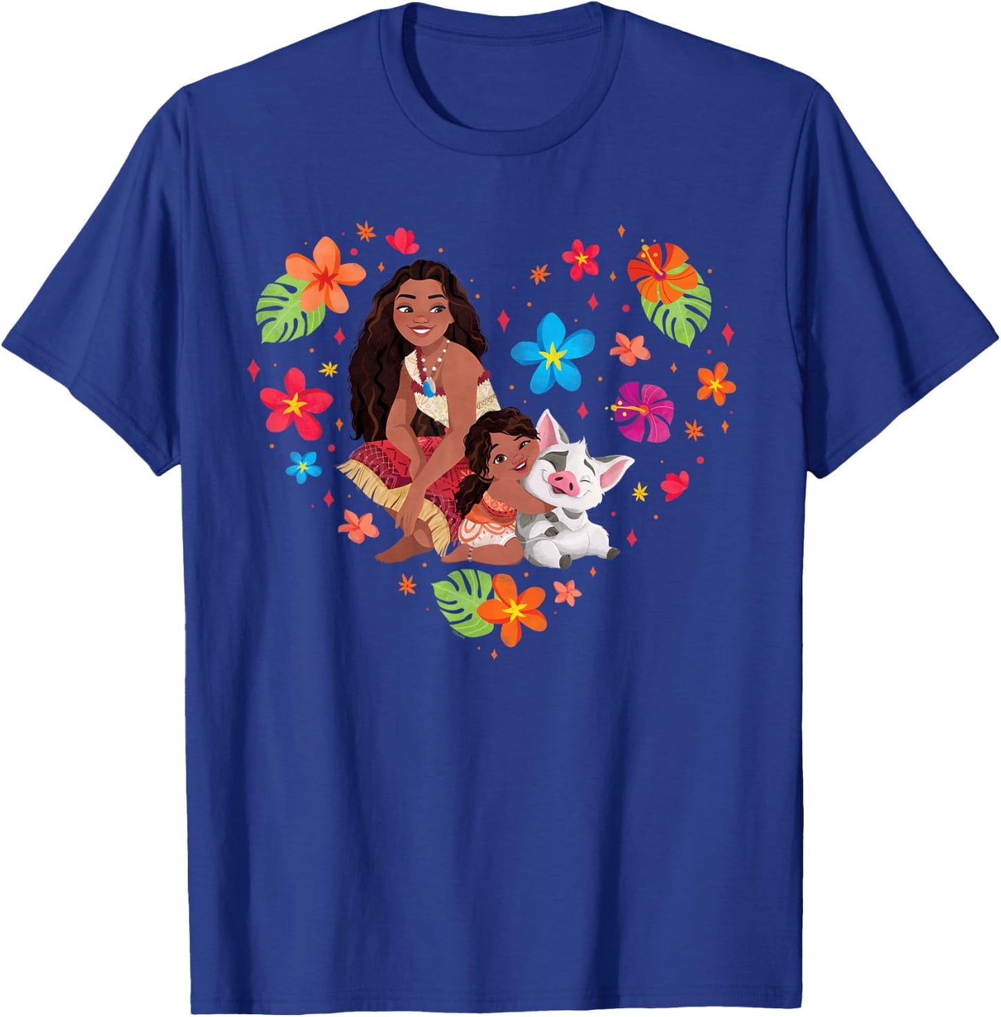 Disney Moana 2 Moana Simea and Pua Tropical Heart Sisters , blue T-Shirt - T-Shirt | Royal
