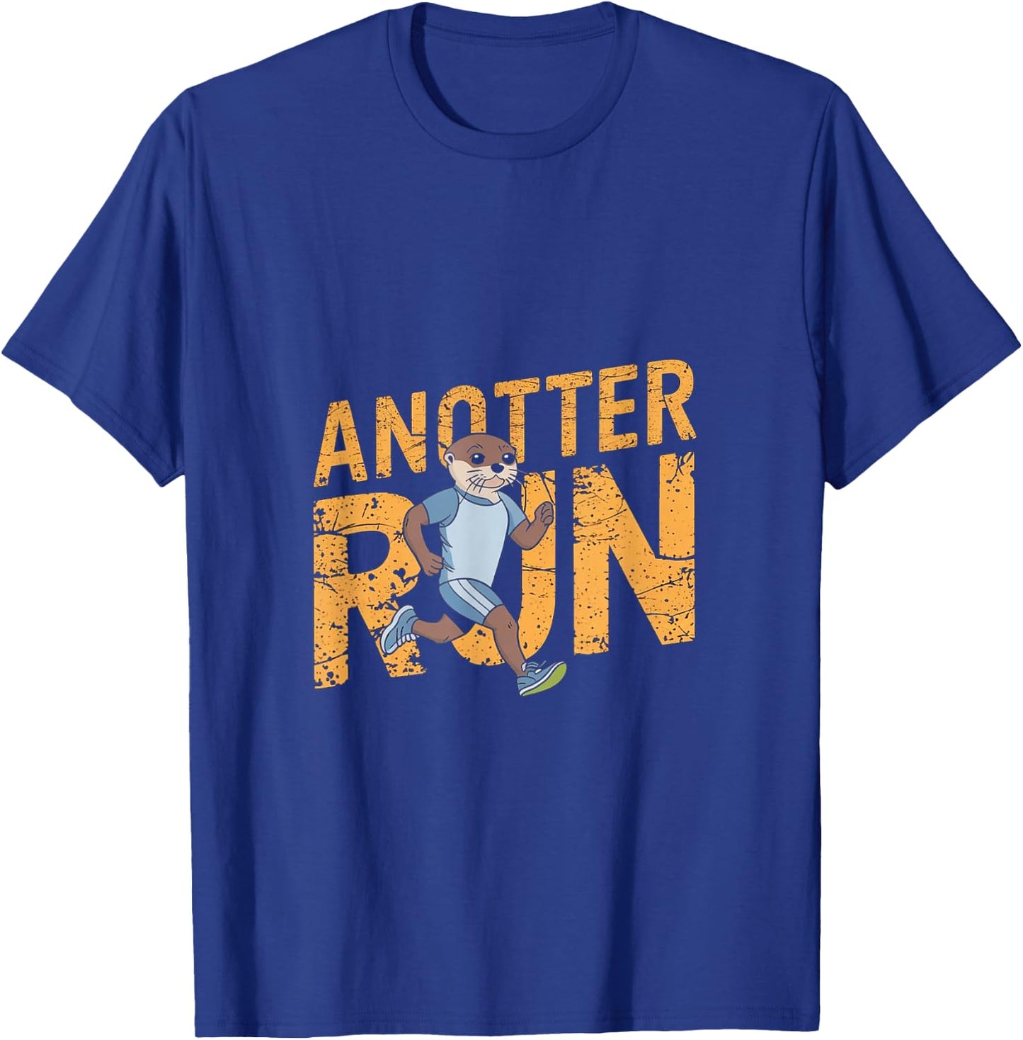 Anotter Run - Running Otter Funny Runner T-Shirt - T-Shirt | Royal