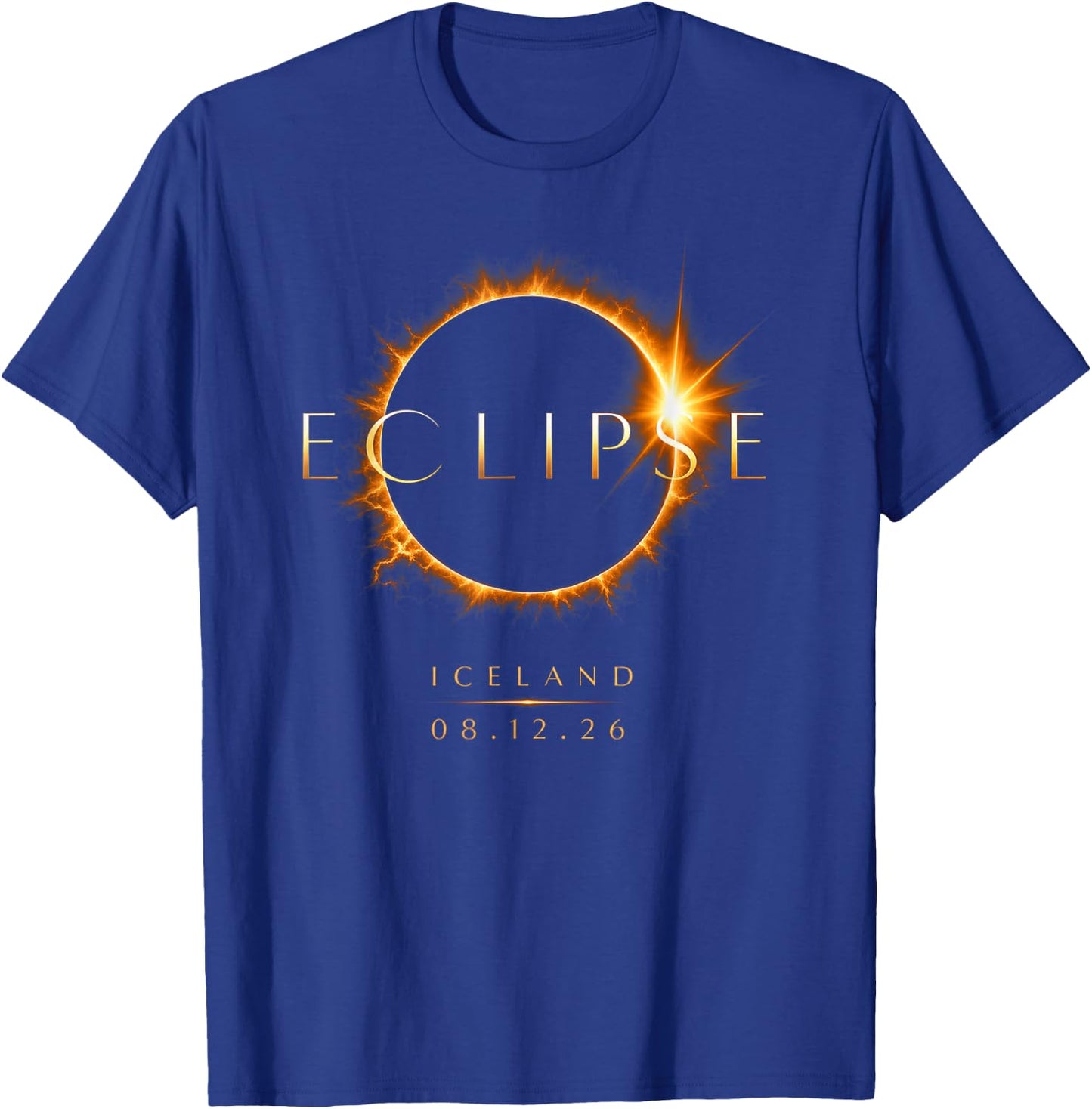 2026 Solar Eclipse Iceland 08 12 26 Total Eclipse Iceland T-Shirt - T-Shirt | Royal