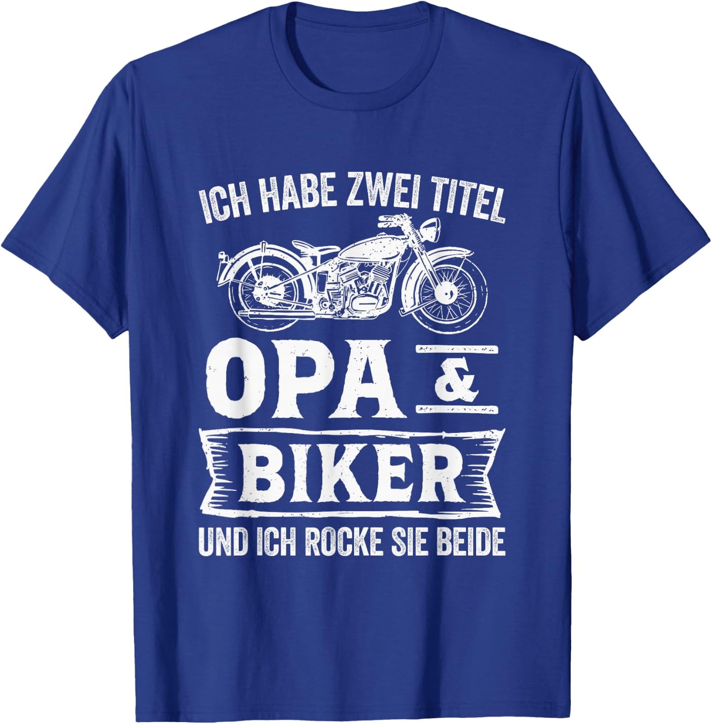 Motorrad Biker Motorradfahrer Geschenke Biker Opa Motorradfahrer Motorrad T-Shirt - T-Shirt | Royal