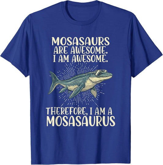 Mosasaurus Dinosaur Sea Rex Awesome T-Shirt - T-Shirt | Royal