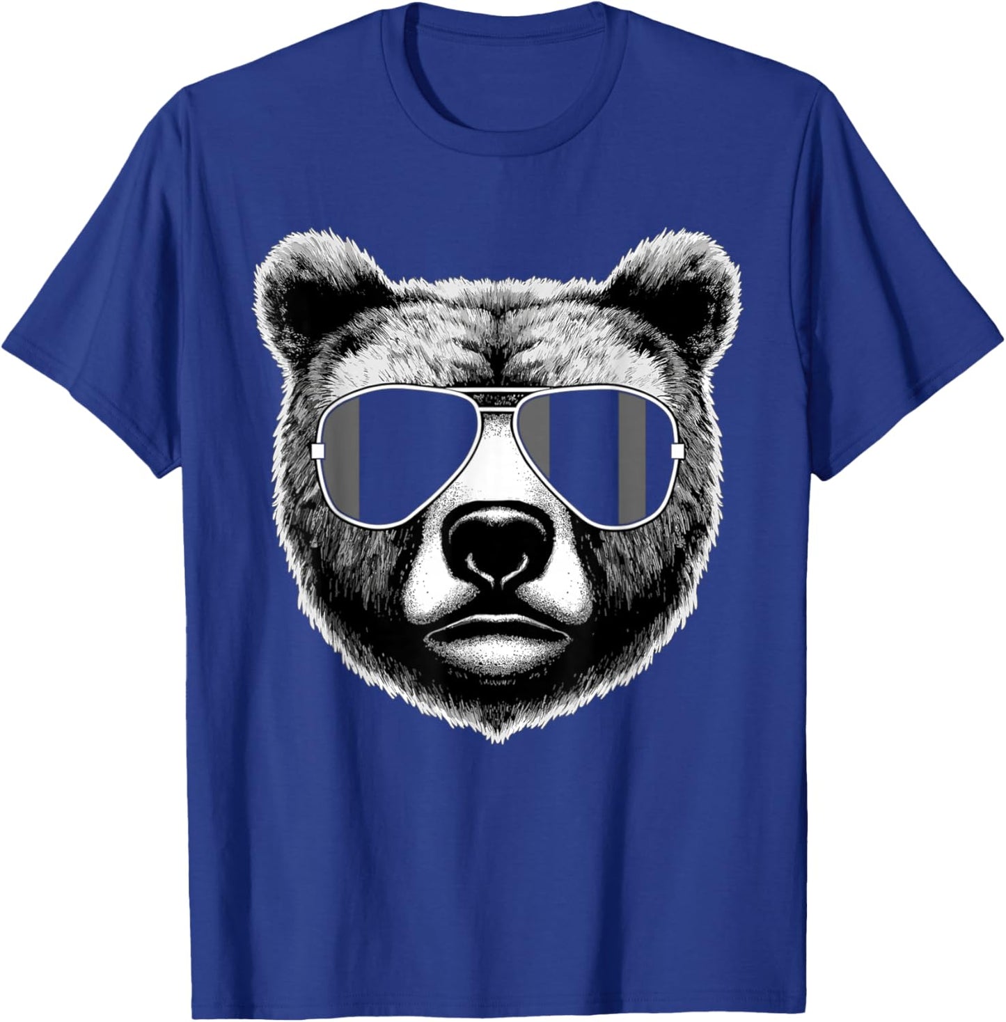Funny Bear cool Grizzly Bear T-Shirt - T-Shirt | Royal