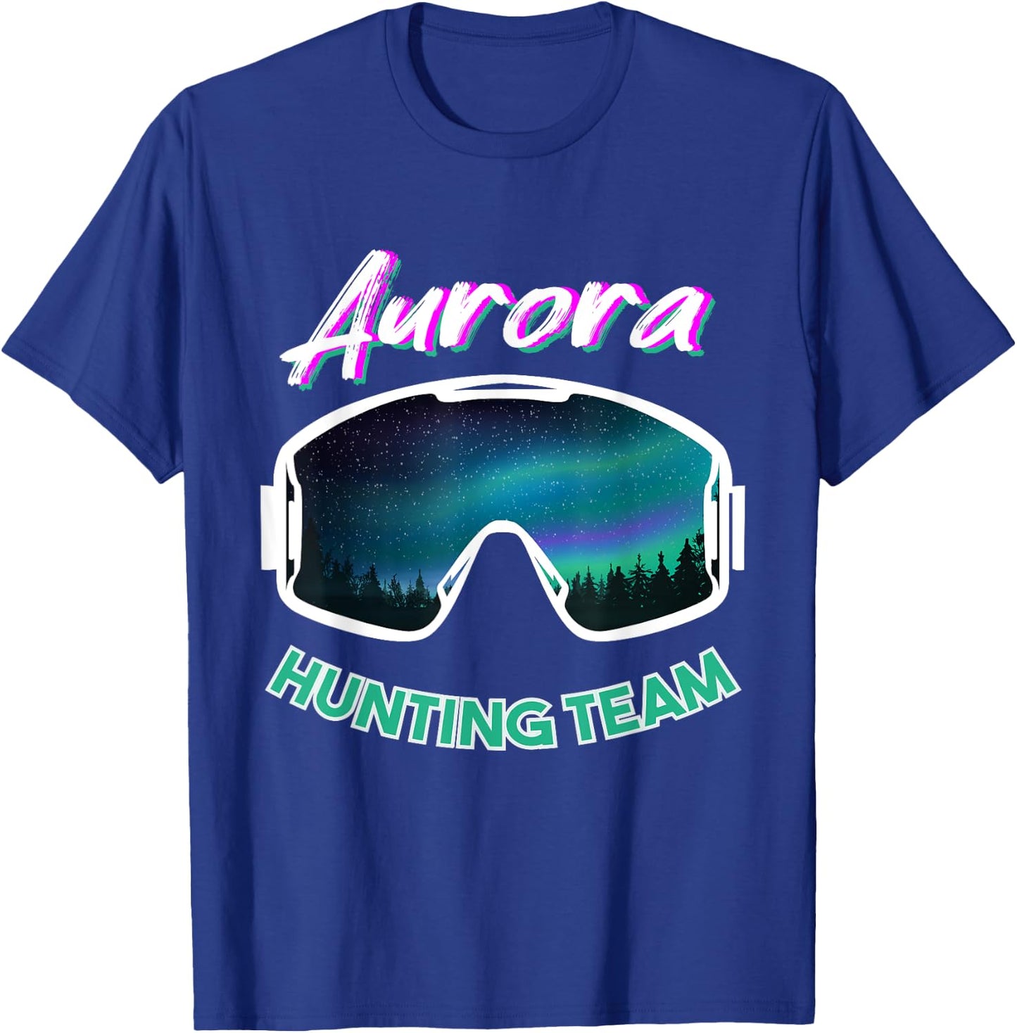 Aurora Hunting Team for Northern Light T-Shirt - T-Shirt | Royal