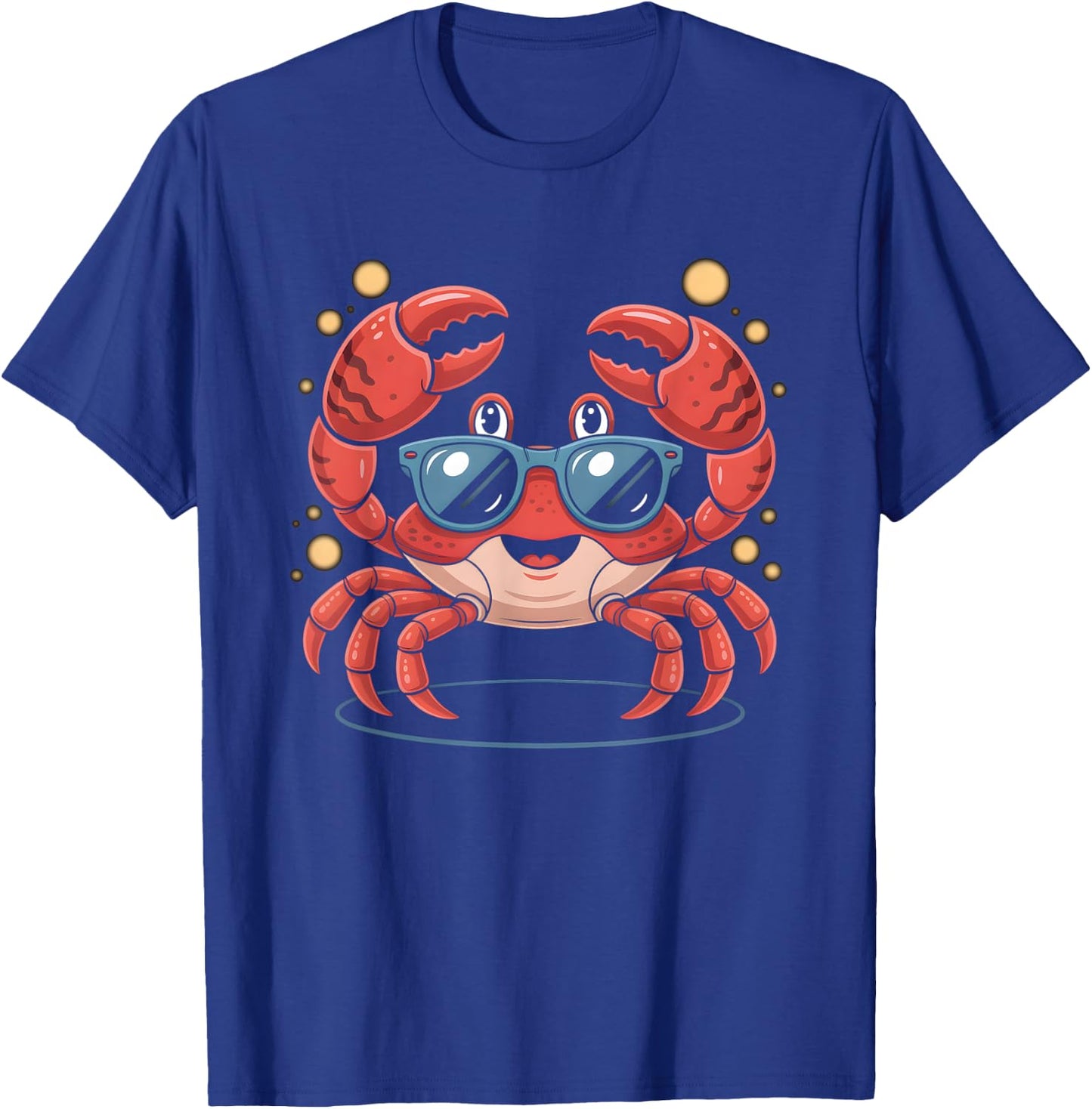 Crab Lover Summer Beach Vibes Cute Ocean Sea Life T-Shirt - T-Shirt | Royal