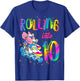 Rolling Into 10 years Let's Roll I'm Turning 10 Roller Skate T-Shirt - T-Shirt | Royal