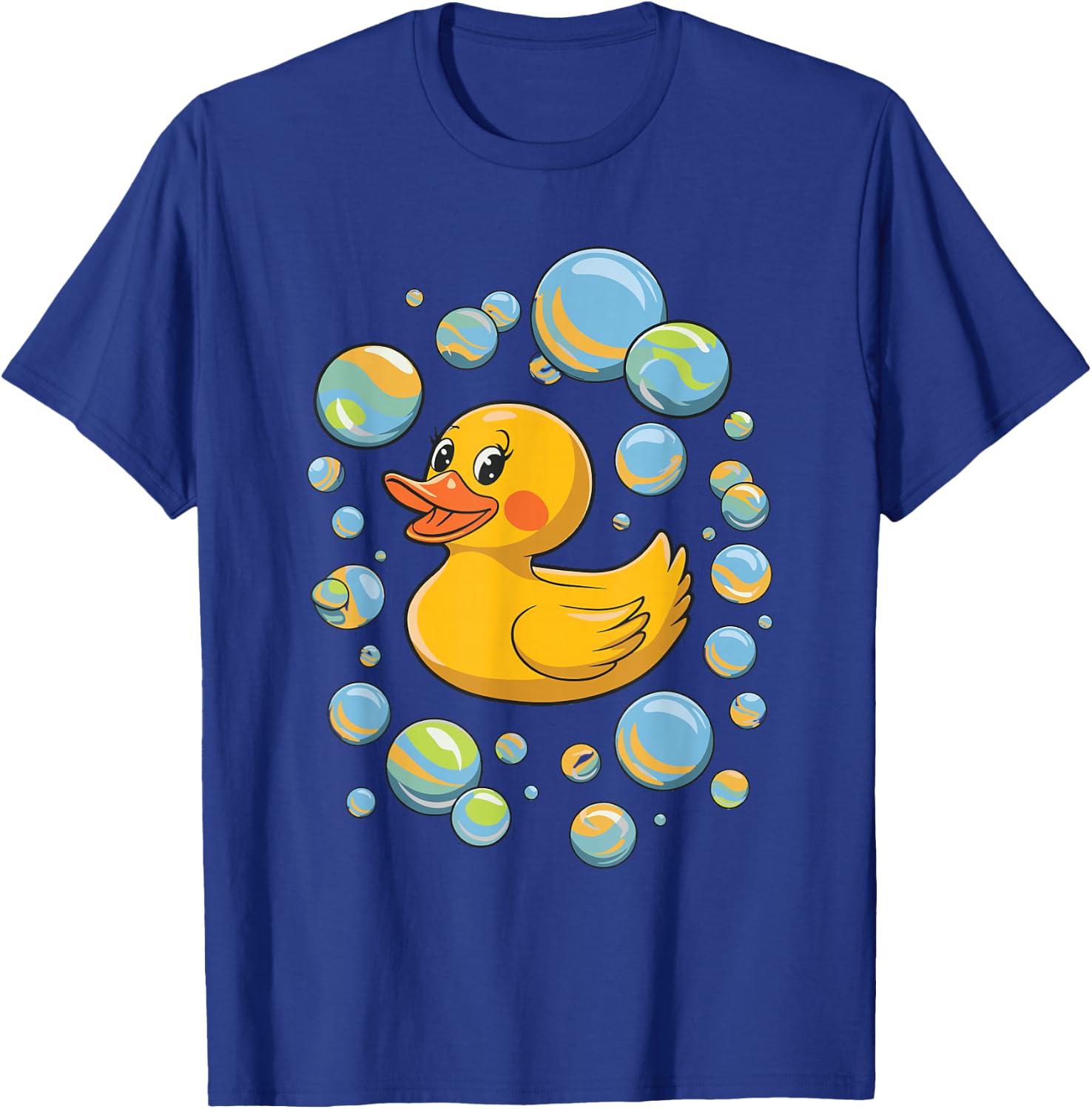 Rubber Duck Bubbles T-Shirt - T-Shirt | Royal