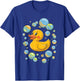 Rubber Duck Bubbles T-Shirt - T-Shirt | Royal