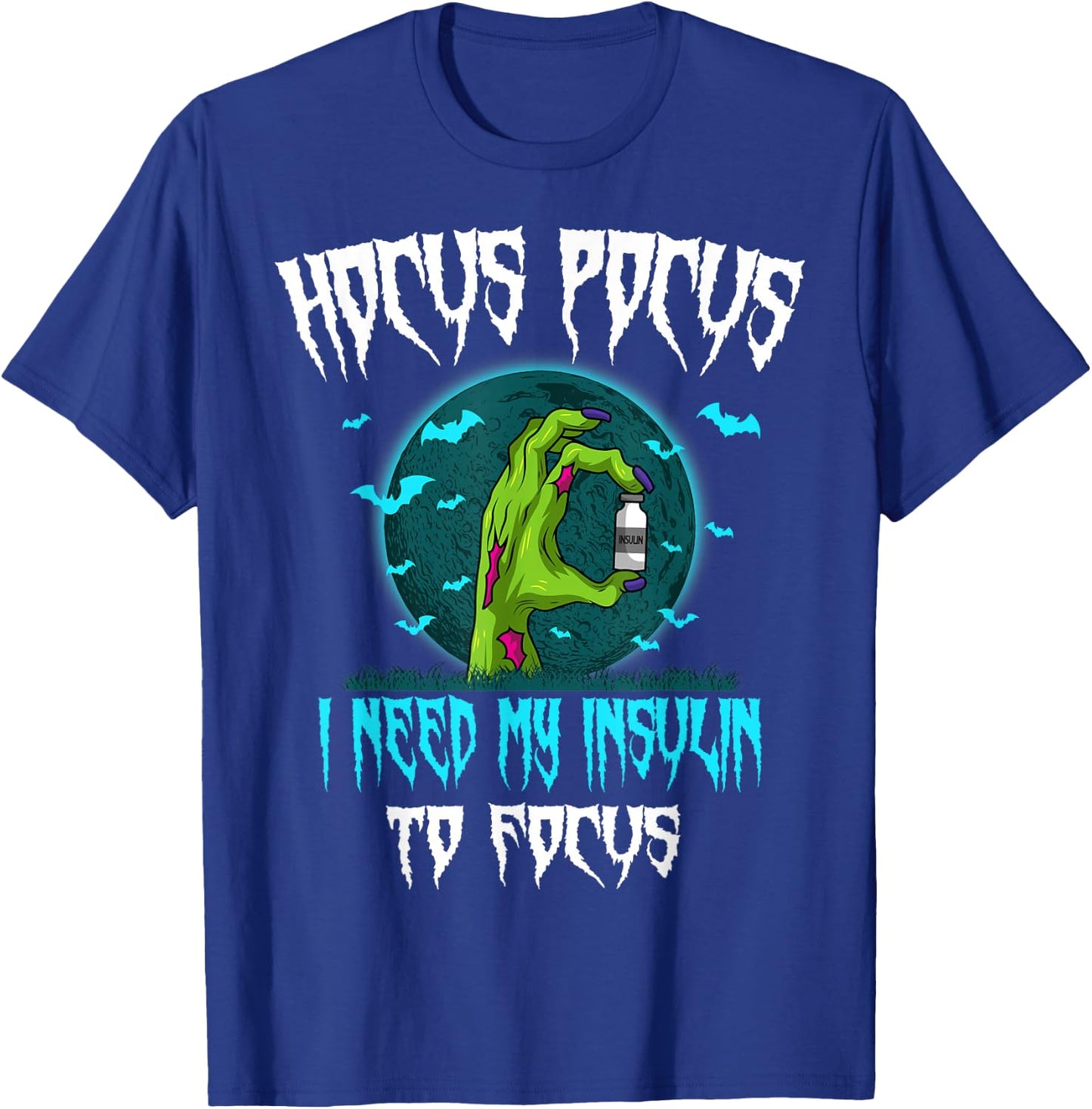 Diabetes Diabetic Patient Type 1 2 Halloween Party T-Shirt - T-Shirt | Royal