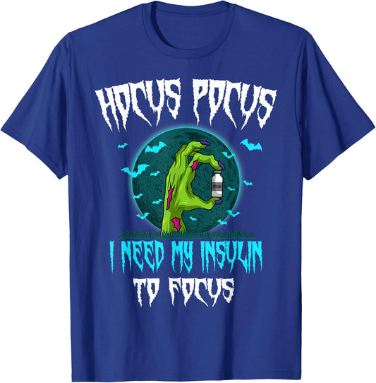 Diabetes Diabetic Patient Type 1 2 Halloween Party T-Shirt - T-Shirt | Royal
