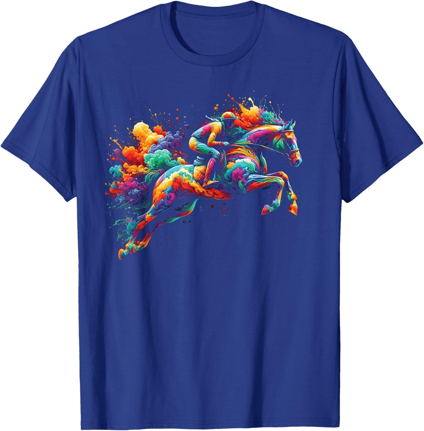 Horse Race Jockey For Horse Racing Derby Woman T-Shirt - T-Shirt | Royal