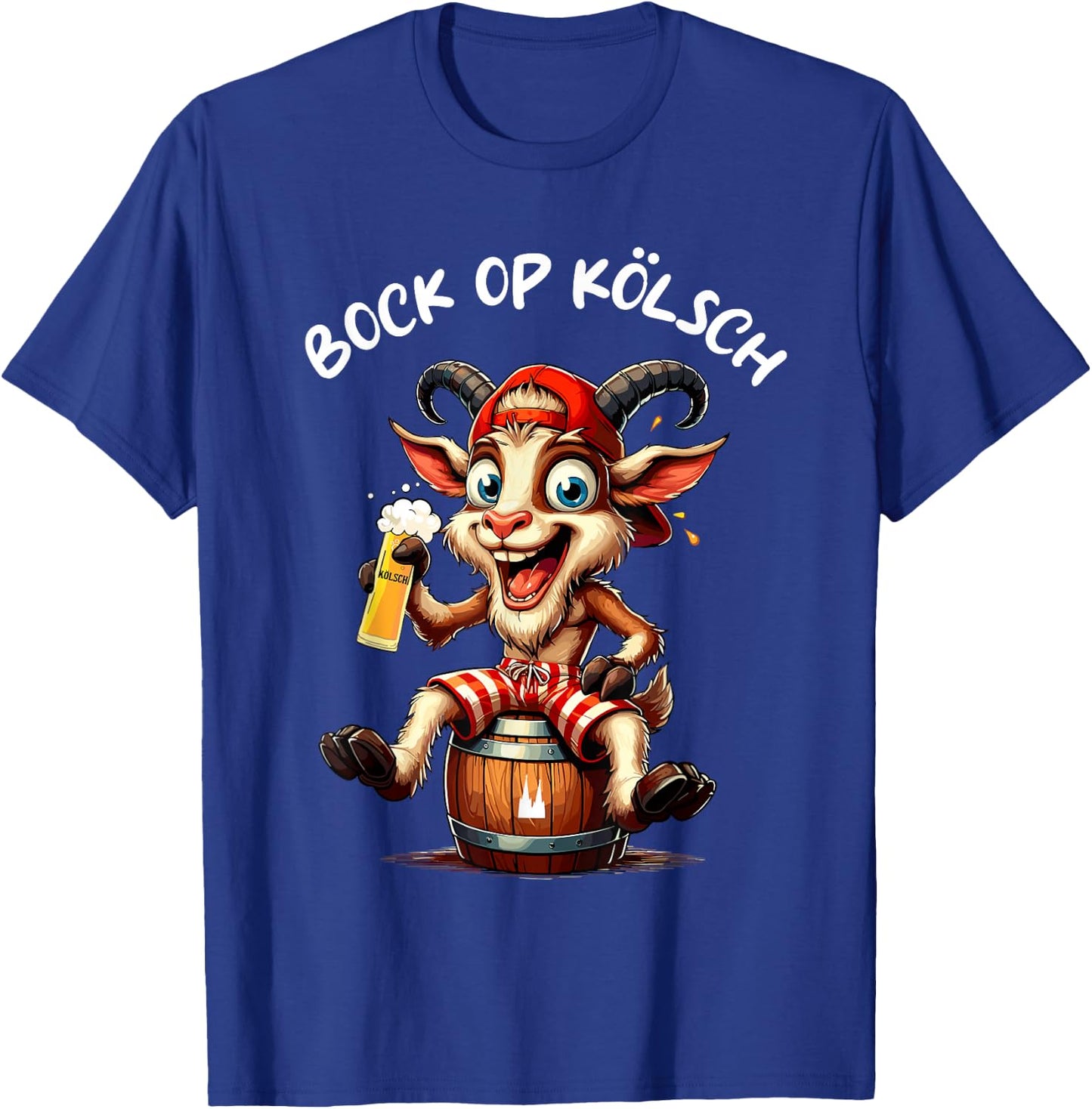 Bock op Kölsch Goat Köln Carnival Alaaf Funny , black T-Shirt - T-Shirt | Royal