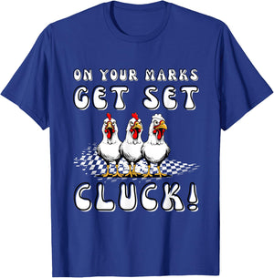 Chicken Races Chicken Running Team funny chicken Racing T-Shirt - T-Shirt | Royal