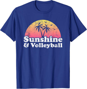 Sunshine and Volleyball T-Shirt - T-Shirt | Royal