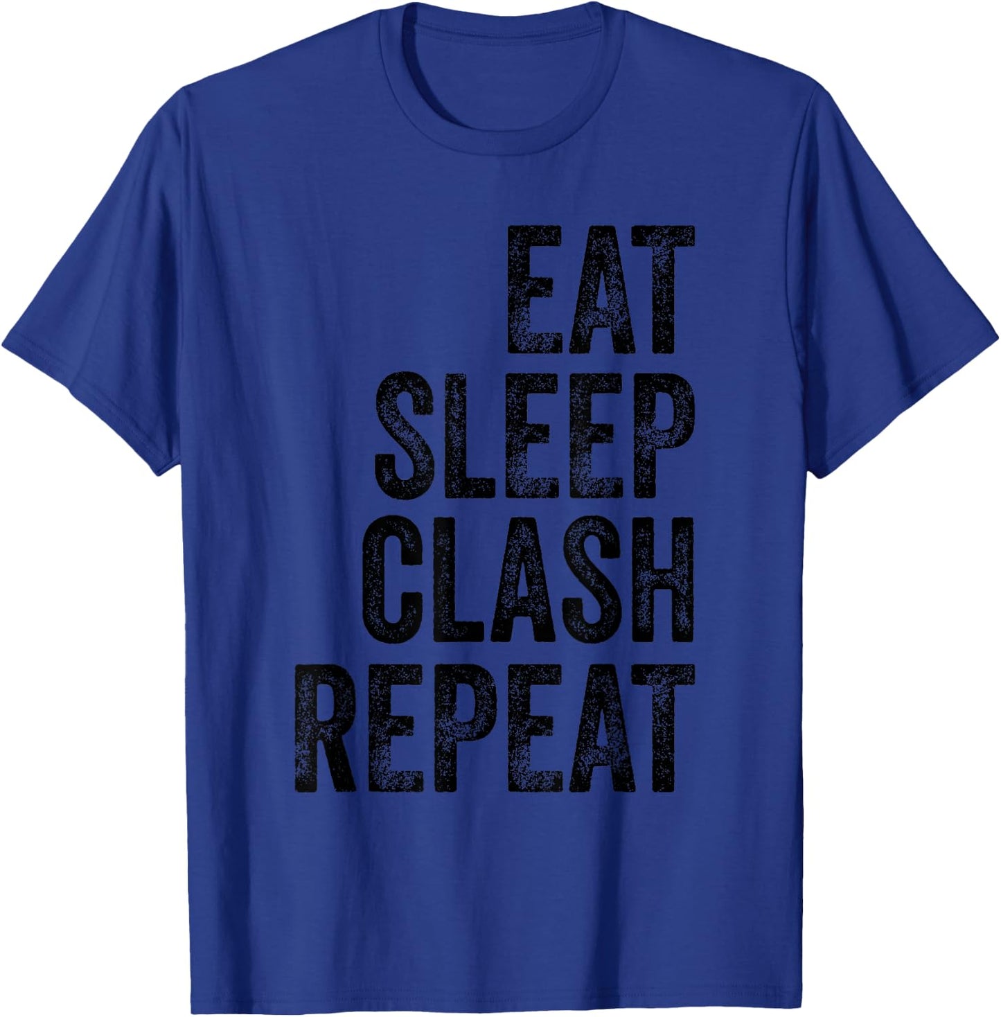 Vintage Gaming Clan - Eat Sleep Clash Repeat T-Shirt - T-Shirt | Royal