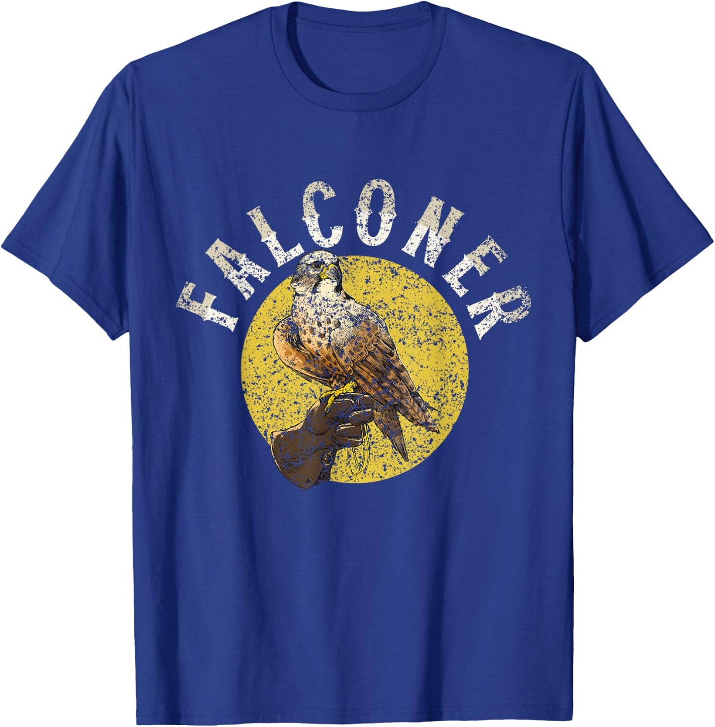 Falconer Falconry Falcons Falcon Owner Falconer T-Shirt - T-Shirt | Royal