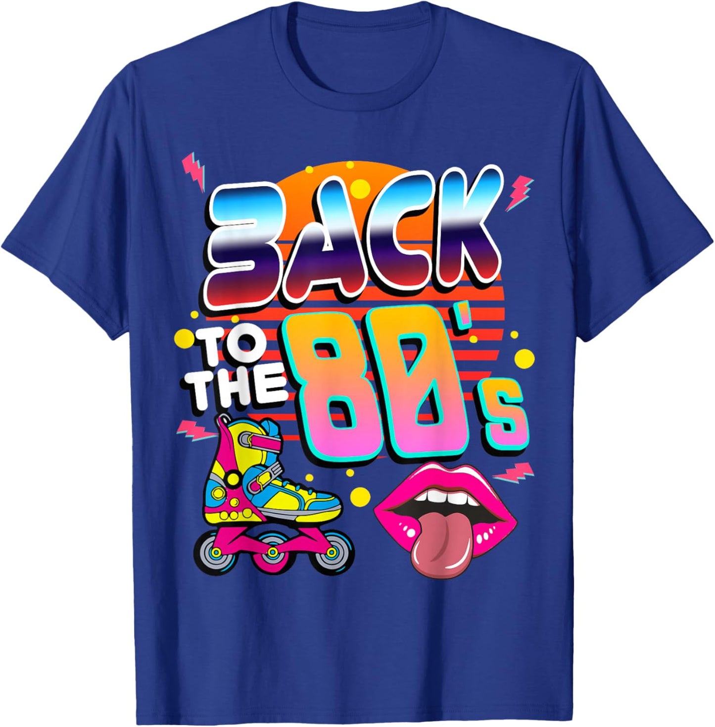 80s 80er Party Outfit Costume Back To The 80'S , black T-Shirt - T-Shirt | Royal
