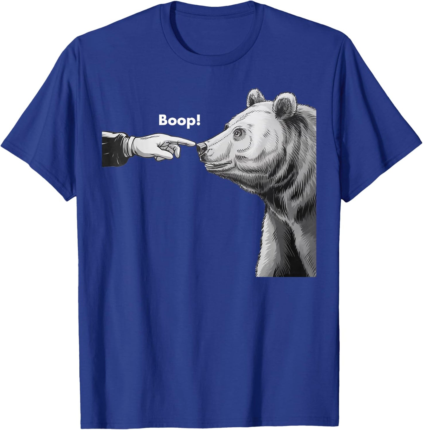 Funny Boop Bear Nose T-Shirt - T-Shirt | Royal