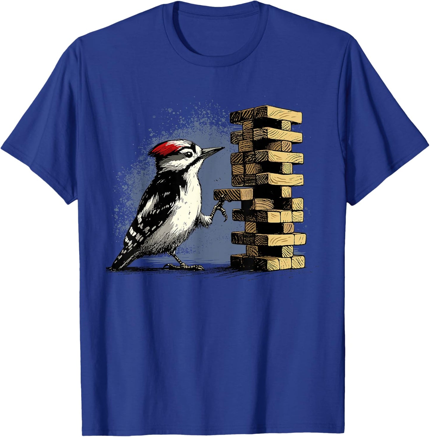 Woodpecker Shirt Funny Pecker Bird Tumbling Timber Tower T-Shirt - T-Shirt | Royal