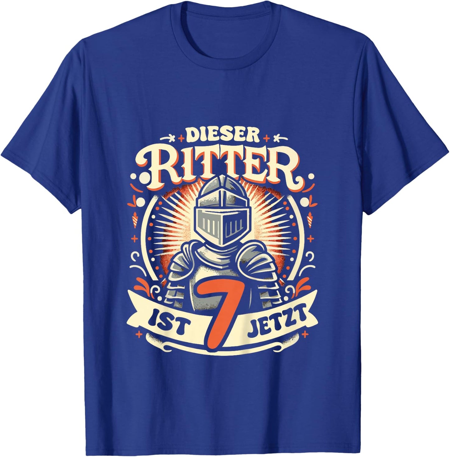 7. Geburtstag Dieser Ritter ist 7 Jahre Geburtstagsgeschenk T-Shirt - T-Shirt | Royal