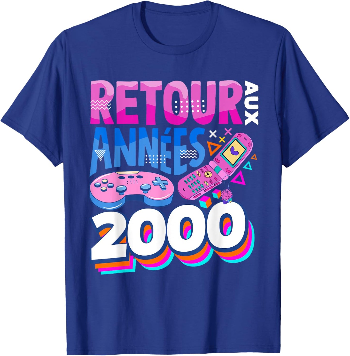 Back to the 2000s Vintage Retro 00s , Black, S T-Shirt - T-Shirt | Royal