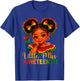 Little Miss Juneteenth Freedom Black Girl African American T-Shirt - T-Shirt | Royal