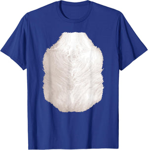 Cute Panda Chest Hair Halloween Costume Hairy Belly Picture T-Shirt - T-Shirt | Royal