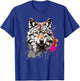 Wolf mit bunten Farbspritzern Wölfe und Waldtiere T-Shirt - T-Shirt | Royal