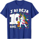 I Have Deja 10 Years Unicorn Girl Birthday Gifts , Black, S T-Shirt - T-Shirt | Royal