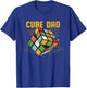 Puzzle Cube Dad Speed Cubing 80's Youth Vintage Math T-Shirt - T-Shirt | Royal