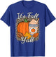Its Fall Y'all Leopard Print Pumpkin Autumn Women Girls Kids T-Shirt - T-Shirt | Royal