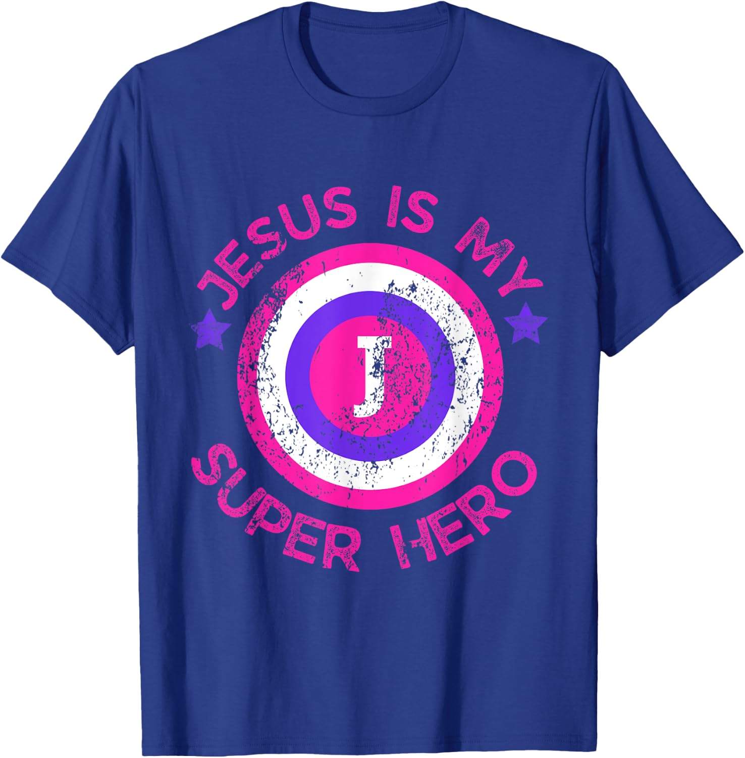 Jesus Christ Is My Superhero Jesus Kids Toddler Girls 5T 4T T-Shirt - T-Shirt | Royal