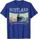 Scotland wilderness Scottish Highlands bagpipes mountains T-Shirt - T-Shirt | Royal