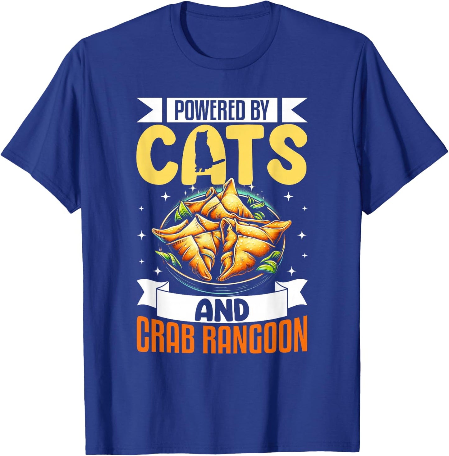 Crab Rangoon Shirt Funny Cat Lover Seafood Crab Rangoon T-Shirt - T-Shirt | Royal