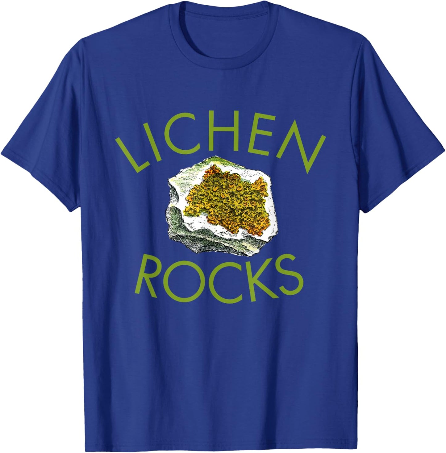Lichen lover shirt, botanist shirt, lichen rocks geology! T-Shirt - T-Shirt | Royal