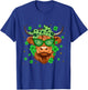 Scottish Highland Cow St Patricks Day Shamrock Irish Holiday T-Shirt - T-Shirt | Royal