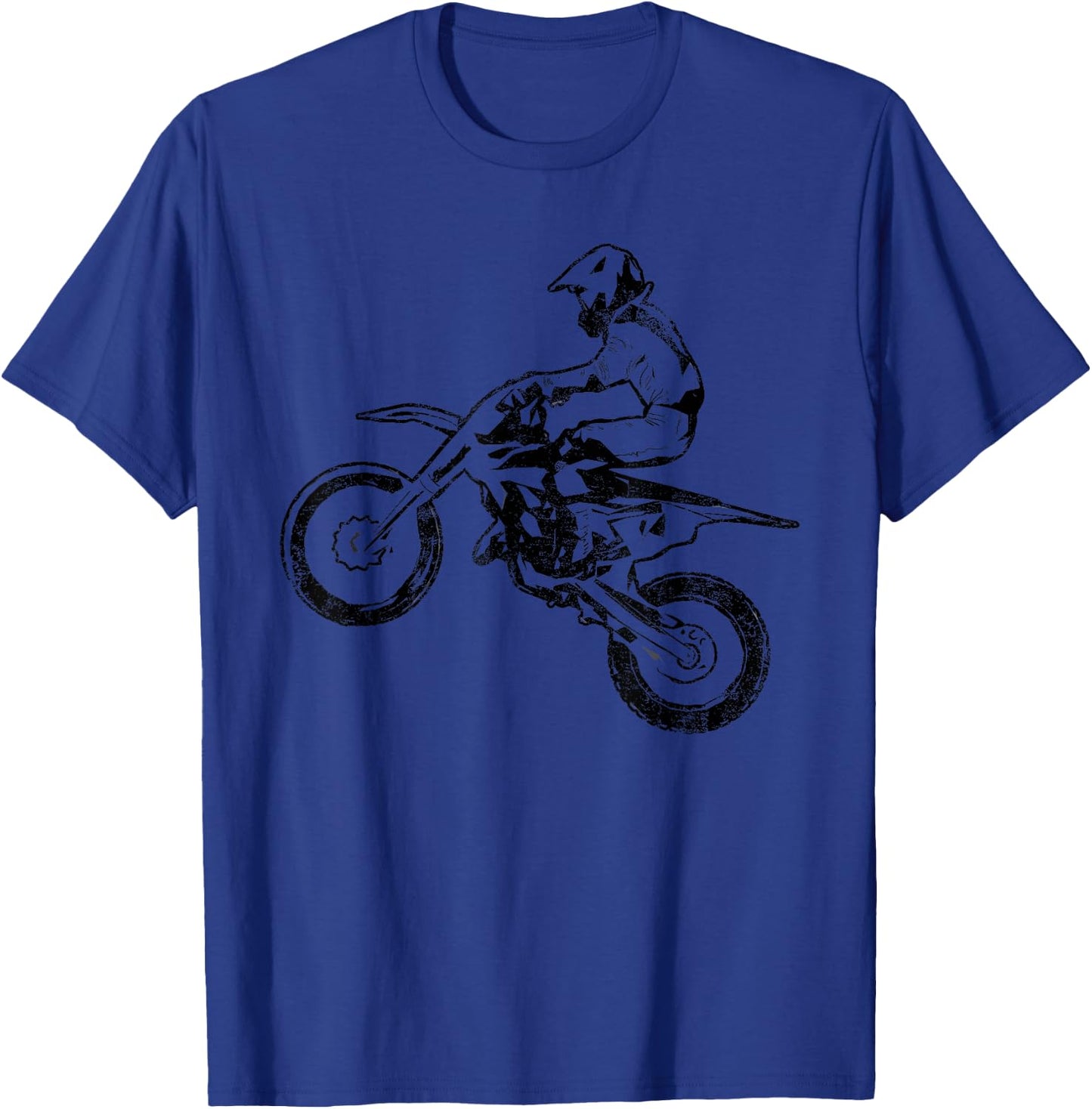 Dirt Bike Jump Motocross Motorcycle Track Racing Biker Gift T-Shirt - T-Shirt | Royal